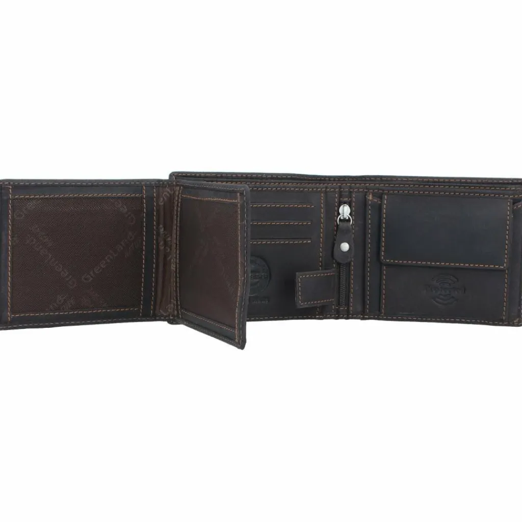 Herren Greenland Nature Westcoast Geldbörse Leder 11 cm