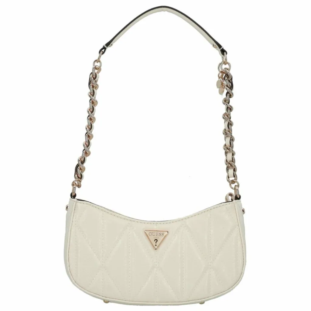 Clearance Guess Aldina Schultertasche 24 cm off white
