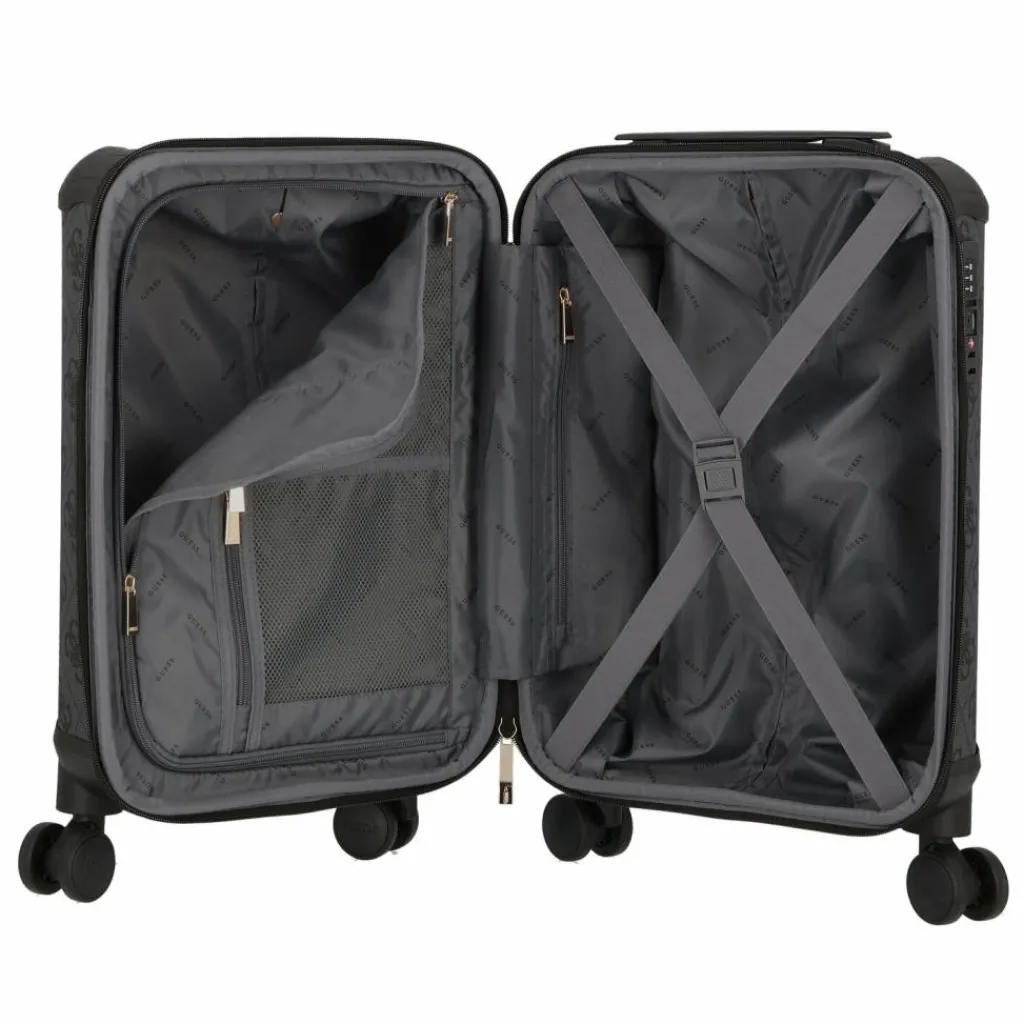 Best Guess Berta 4 Rollen Kabinentrolley 53 cm coal logo