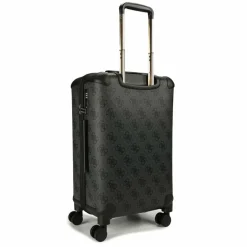 Best Guess Berta 4 Rollen Trolley 63 cm mit Dehnfalte coal logo