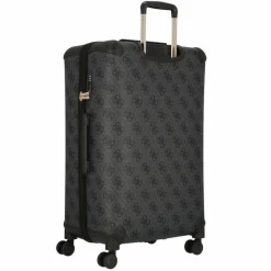 Sale Guess Berta 4 Rollen Trolley 77 cm mit Dehnfalte coal logo