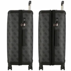 Sale Guess Berta 4 Rollen Trolley 77 cm mit Dehnfalte coal logo