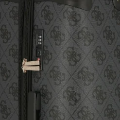 Sale Guess Berta 4 Rollen Trolley 77 cm mit Dehnfalte coal logo