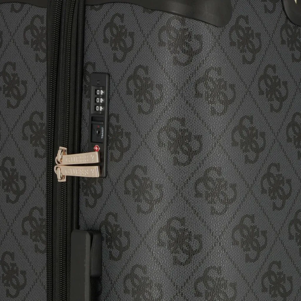 Sale Guess Berta 4 Rollen Trolley 77 cm mit Dehnfalte coal logo