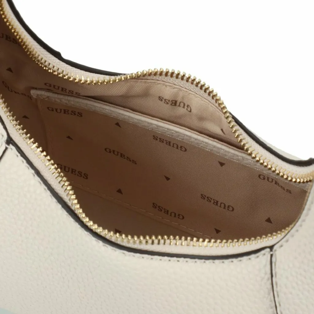 Clearance Guess Calista Schultertasche 26 cm bone