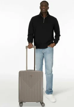 Discount Guess Centennial 4 Rollen Kabinentrolley 55.5 cm light coffee