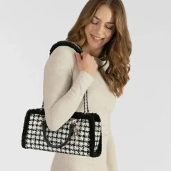 Online Guess Christi Schultertasche 34 cm black multi