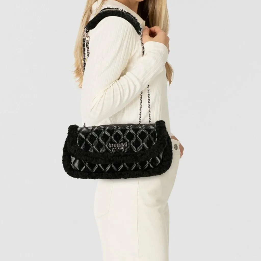 Outlet Guess Christi Schultertasche 28 cm black