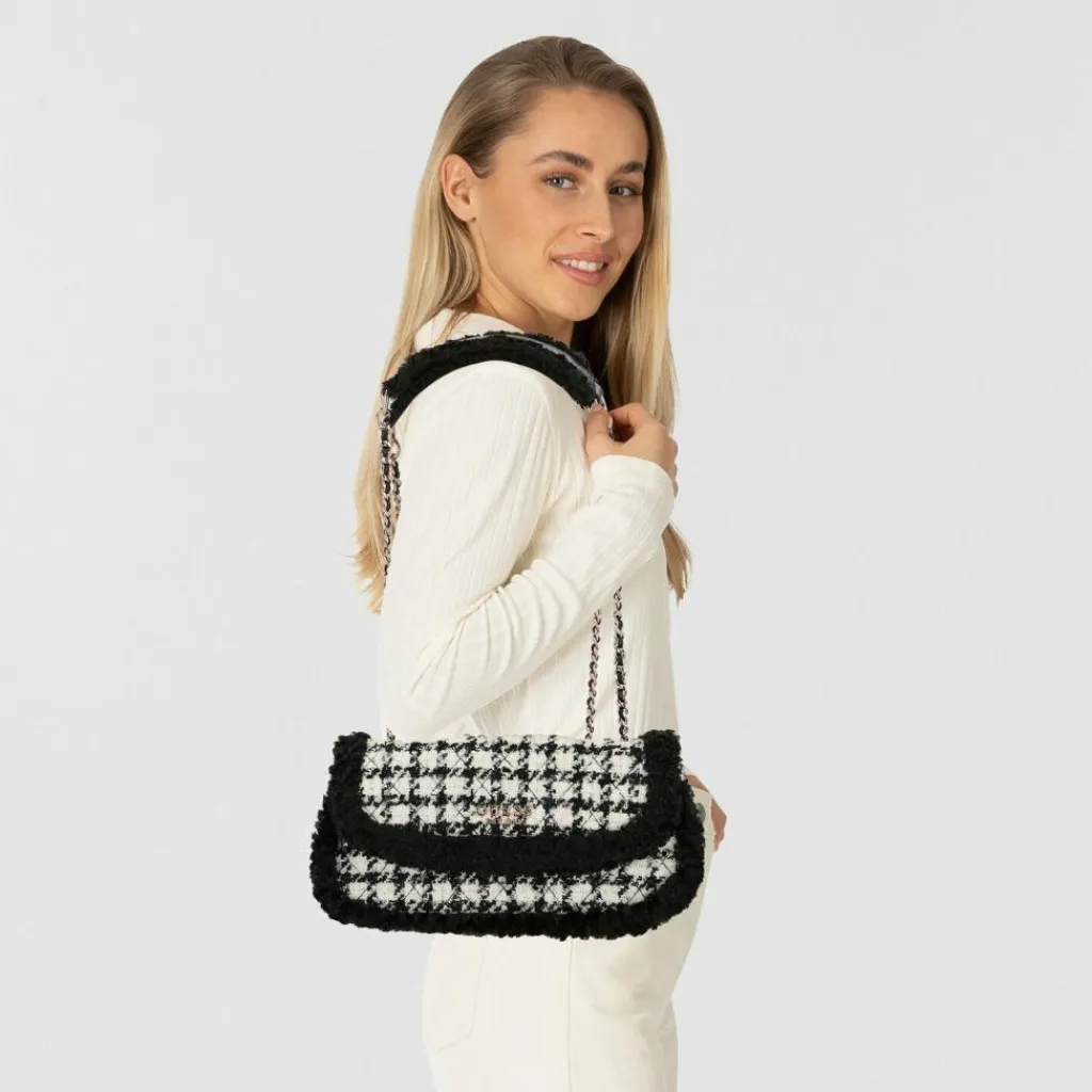 Guess Schultertaschen<Christi Schultertasche 29 cm black multi