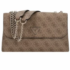 Outlet Guess Eco Erica Schultertasche 24 cm latte logo