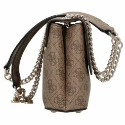 Outlet Guess Eco Erica Schultertasche 24 cm latte logo