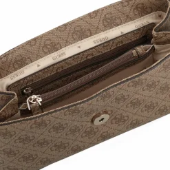 Outlet Guess Eco Erica Schultertasche 24 cm latte logo