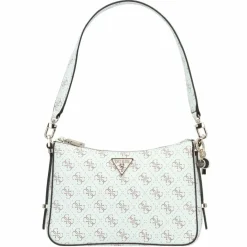 Outlet Guess Eco Erica Umhängetasche 25 cm cream logo