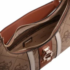 Guess Schultertaschen|Henkeltaschen<Erenia Schultertasche 23 cm latte logo