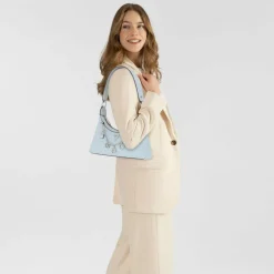 Online Guess Everlee Schultertasche 28 cm misty blue