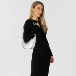 Discount Guess Fedana Schultertasche 24 cm silver