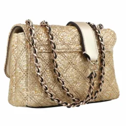 Discount Guess Giully II Mini Bag Schultertasche 17 cm gold