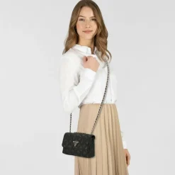 Guess Mini Bags|Schultertaschen<Giully II Mini Bag Schultertasche 18 cm black