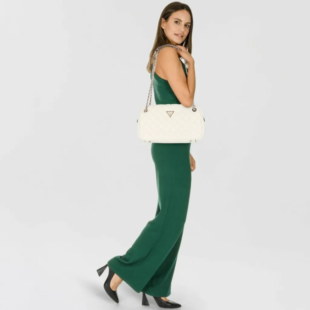 Guess Henkeltaschen|Schultertaschen<Giully II Schultertasche 30 cm off white