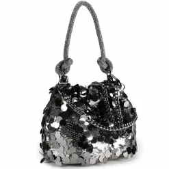Guess Henkeltaschen<Holiday Shine Handtasche 19 cm pewter