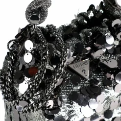 Guess Henkeltaschen<Holiday Shine Handtasche 19 cm pewter