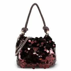 Guess Mini Bags|Henkeltaschen<Holiday Shine Mini Bag Handtasche 16 cm wine
