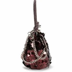 Guess Mini Bags|Henkeltaschen<Holiday Shine Mini Bag Handtasche 16 cm wine