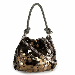 Guess Holiday Shine Mini Bag Handtasche 16 cm bronze