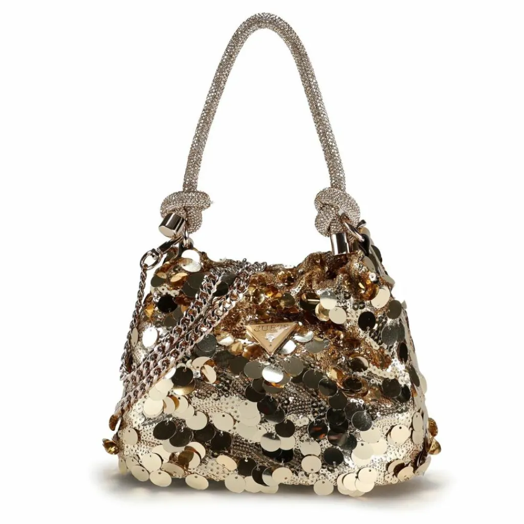 Guess Mini Bags|Henkeltaschen<Holiday Shine Mini Bag Handtasche 16 cm gold