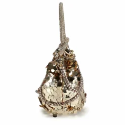 Guess Mini Bags|Henkeltaschen<Holiday Shine Mini Bag Handtasche 16 cm gold