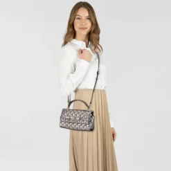 Guess Henkeltaschen<Idra Handtasche 24 cm pewter