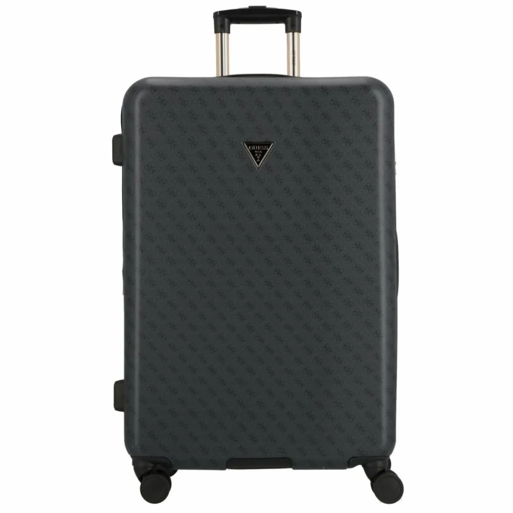 Guess 4-Rollen Koffer|Hartgepäck<Jesco 4 Rollen Trolley 77 cm mit Dehnfalte coal logo