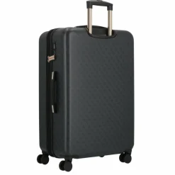 Guess 4-Rollen Koffer|Hartgepäck<Jesco 4 Rollen Trolley 77 cm mit Dehnfalte coal logo
