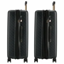 Guess 4-Rollen Koffer|Hartgepäck<Jesco 4 Rollen Trolley 77 cm mit Dehnfalte coal logo