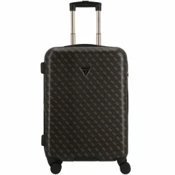 Discount Guess Jesco 4 Rollen Trolley 64 cm mit Dehnfalte brown logo