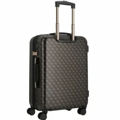 Discount Guess Jesco 4 Rollen Trolley 64 cm mit Dehnfalte brown logo