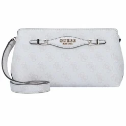 Guess Umhängetaschen<Katya Umhängetasche 24 cm white logo