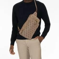 Guess Umhängetaschen<Milano Umhängetasche 33 cm beige-brown-blue