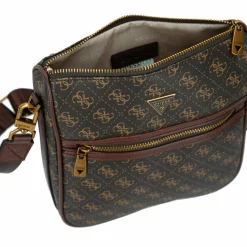 Discount Guess Milano Umhängetasche 22 cm brown-ochre