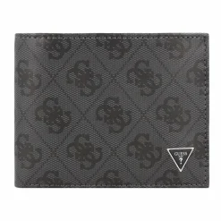 Guess Herrengeldbörsen Querformat<Mito Geldbörse RFID Schutz Leder 12 cm black