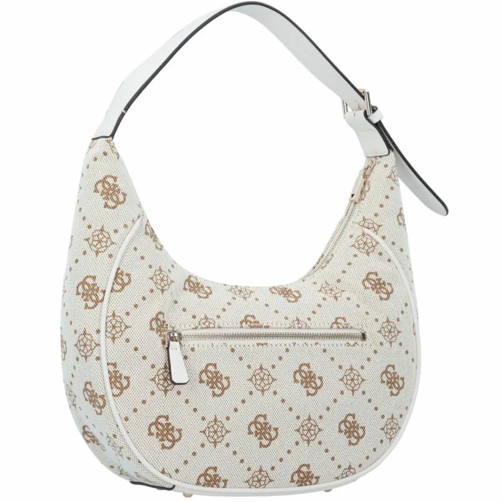 Hot Guess Neda Schultertasche 36 cm off white logo
