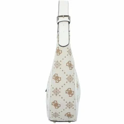 Hot Guess Neda Schultertasche 36 cm off white logo