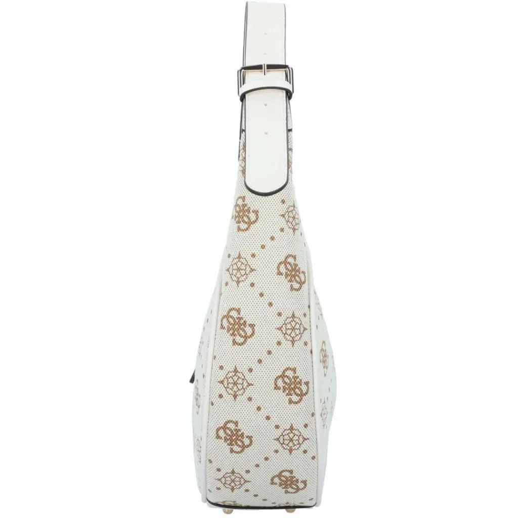 Hot Guess Neda Schultertasche 36 cm off white logo