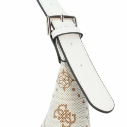 Hot Guess Neda Schultertasche 36 cm off white logo