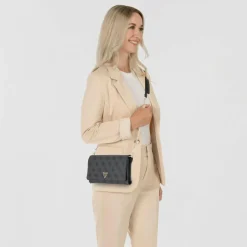 Guess Abendtaschen & Clutches<Noelle II Clutch Geldbörse 21 cm coal logo