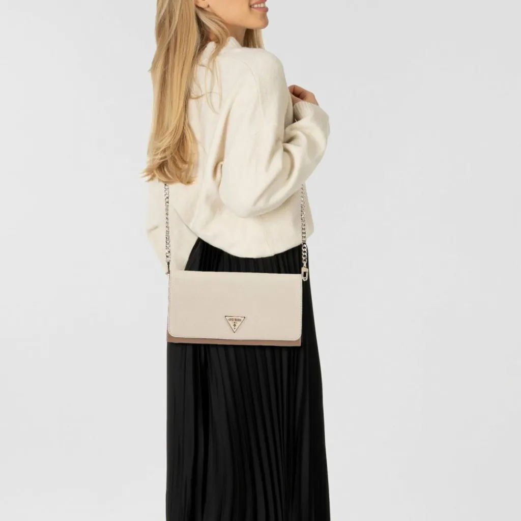 Guess Noelle II Clutch Geldbörse 20.5 cm tan multi