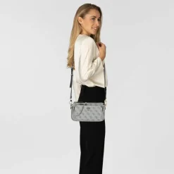 Discount Guess Noelle II Schultertasche 24 cm slate grey