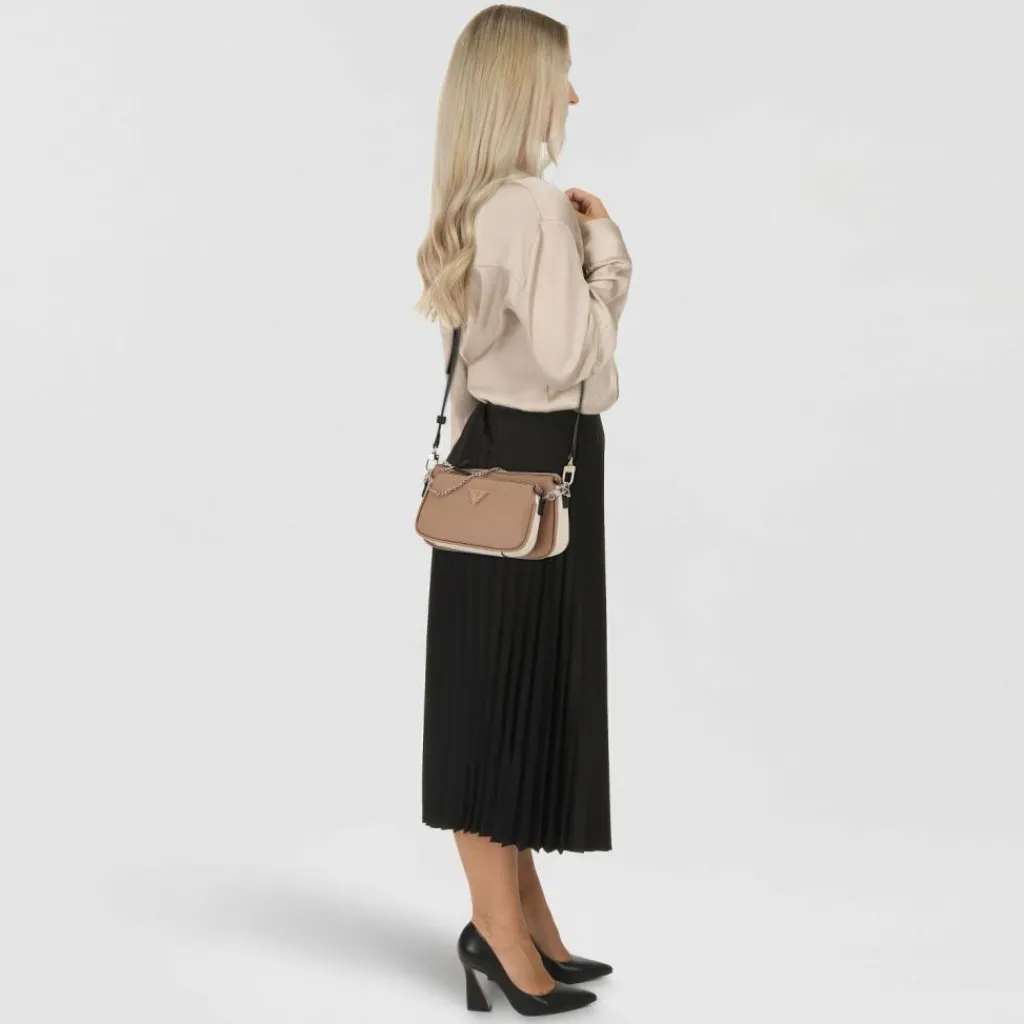 Guess Schultertaschen<Noelle II Schultertasche 24 cm tan multi