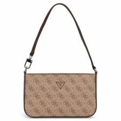 Clearance Guess Noelle II Schultertasche 22 cm latte logo-brown