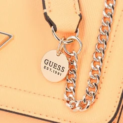 Online Guess Noelle Schultertasche 25 cm apricot